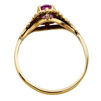 9ct Gold Amethyst Ring size P